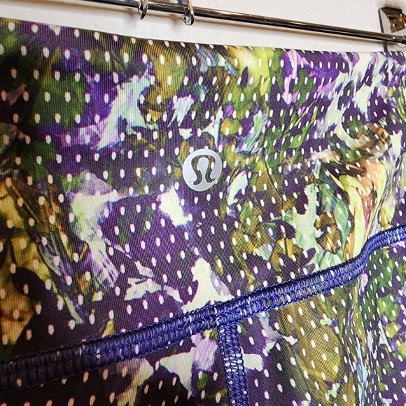 Lululemon Wunder Under Pant *Full-On Luxtreme Floral Sport Backdrop Iris Flower - Picture 9 of 16